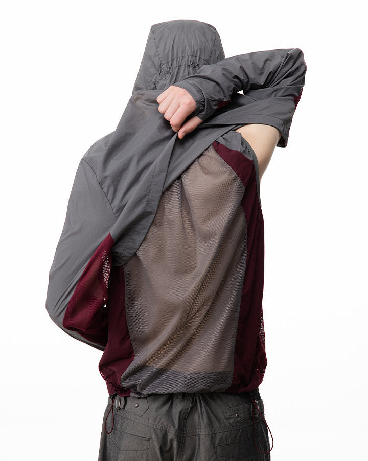 Detachable Vest Mesh Breathable Hooded Sun Protection Jacket