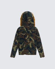 Camouflage Short Hooded Sweater