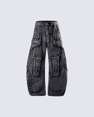 American Vintage Street Multi-Pocket Cargo Denim