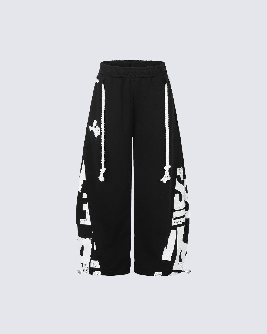 Street American Print Loose Casual Pants
