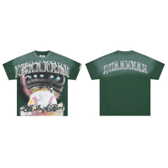DUAA Life Is A Sport Stadium Baseball Distressed Vintage Graphic Tee
