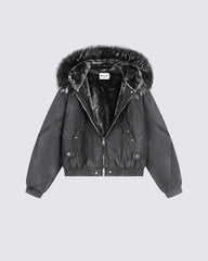 Faux Fur-Lined Hooded Coats
