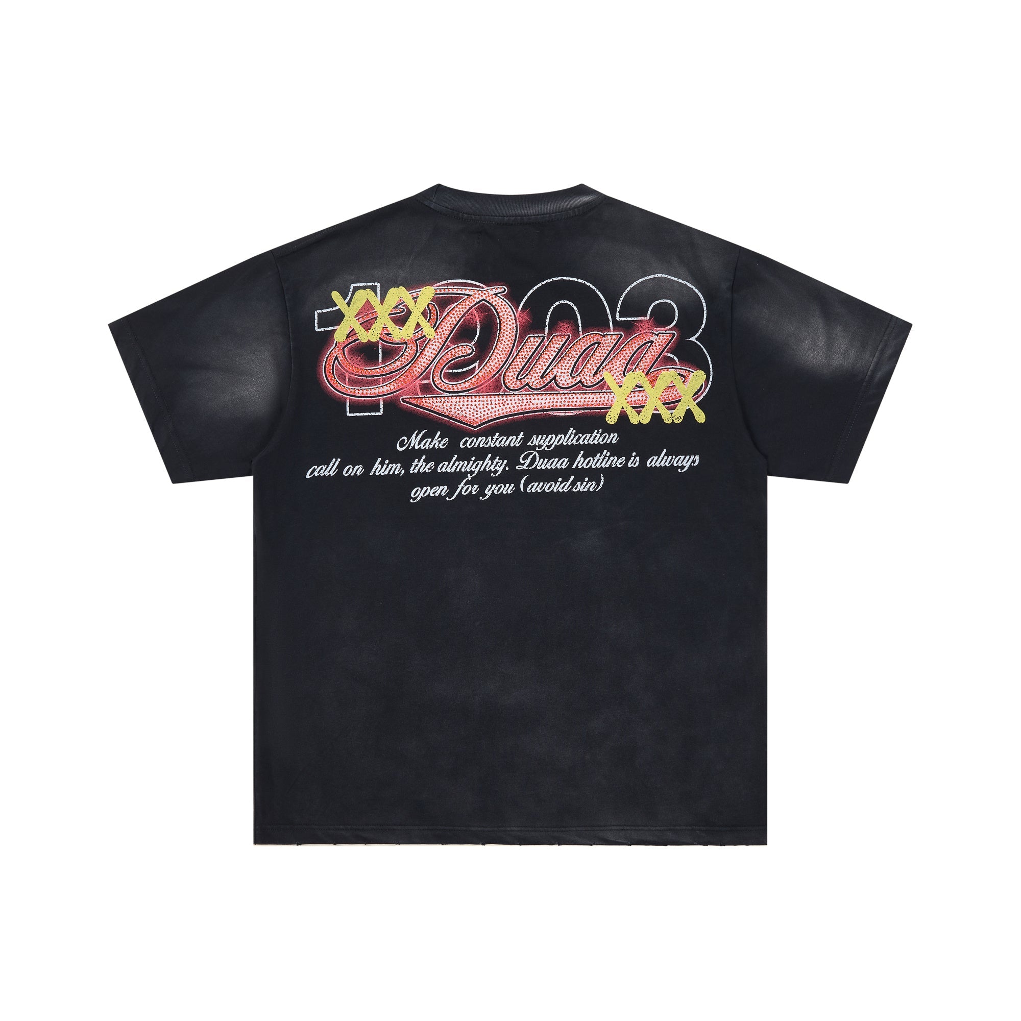 DUAA 8‑Ball Gambling Flames Double‑Sided Retro Graphic Tee