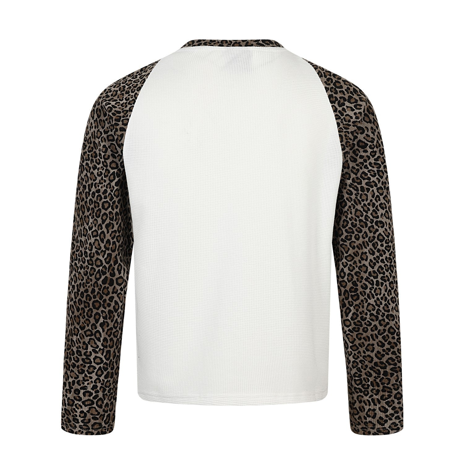 Omirad Leopard Raglan Graphic Long Sleeve Tee