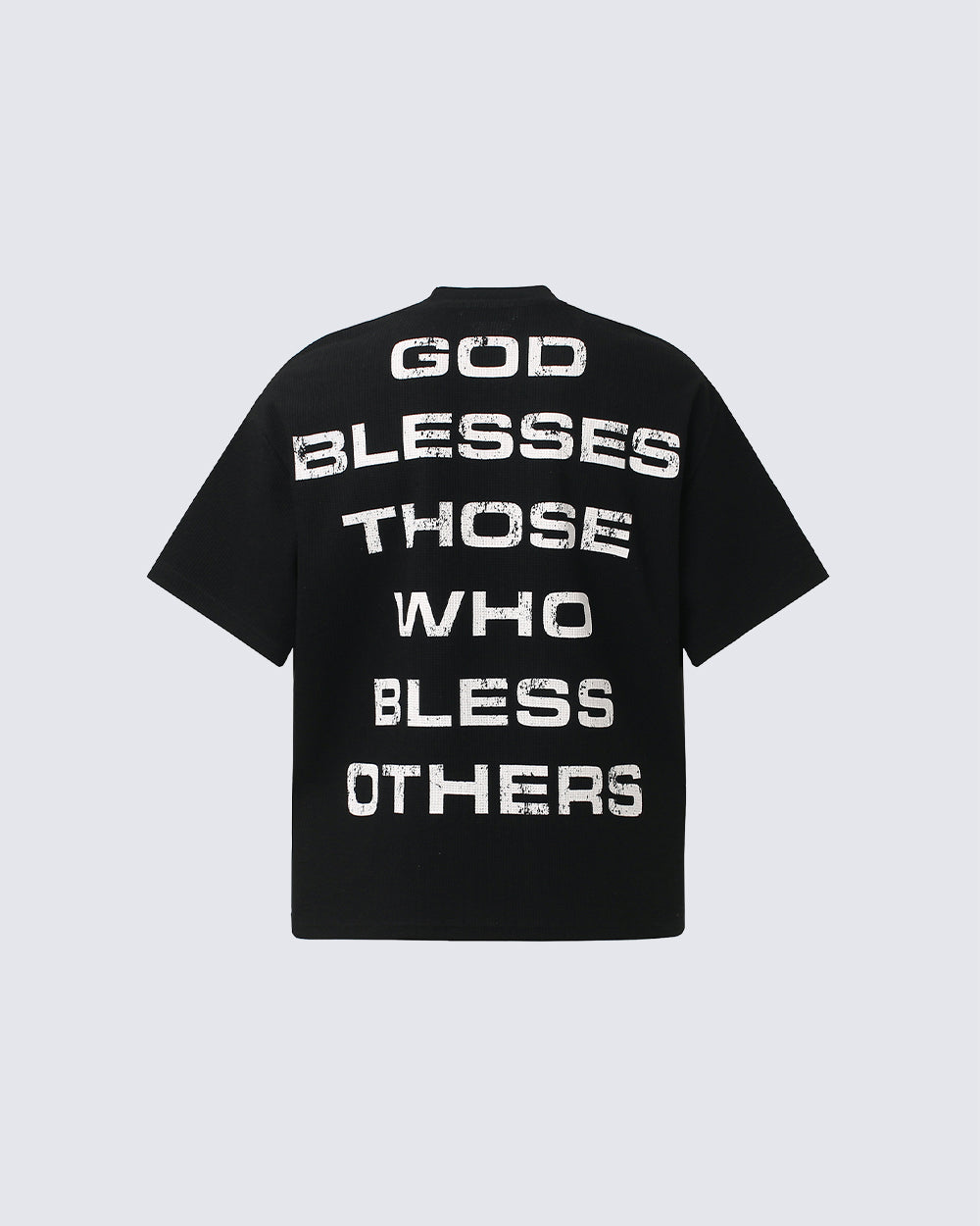 New Gothic Cross Graphic  Black Streetwear T-Shirt