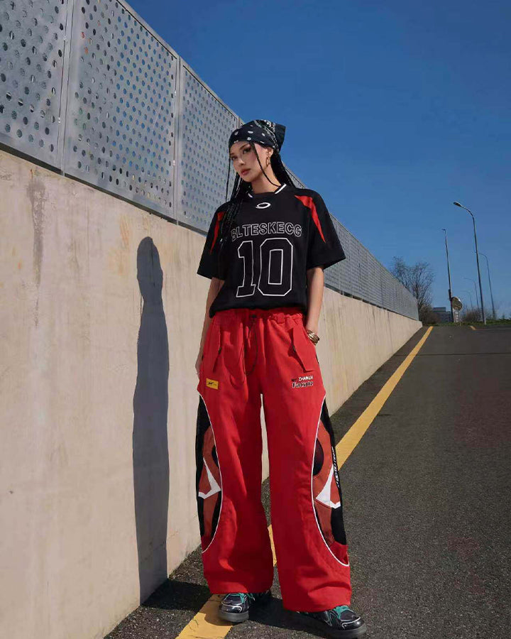 American Varsity Number Graphic Sports Jersey Tee