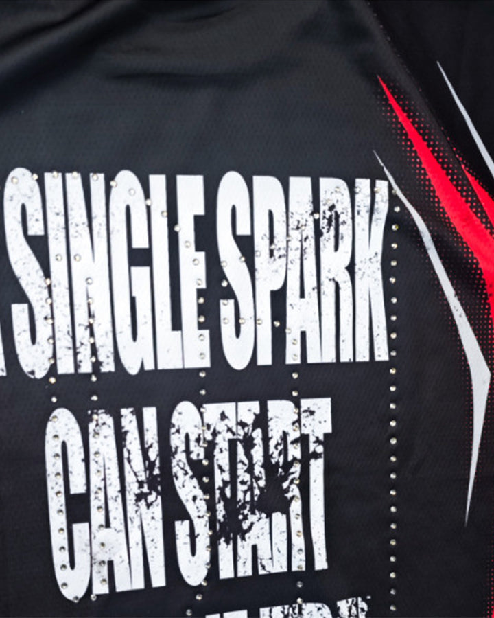 Graphic Mesh Sports Jersey Tee New