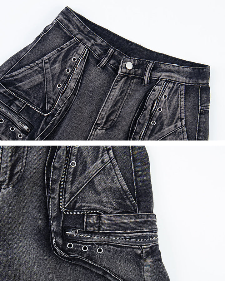 American Vintage Street Multi-Pocket Cargo Denim