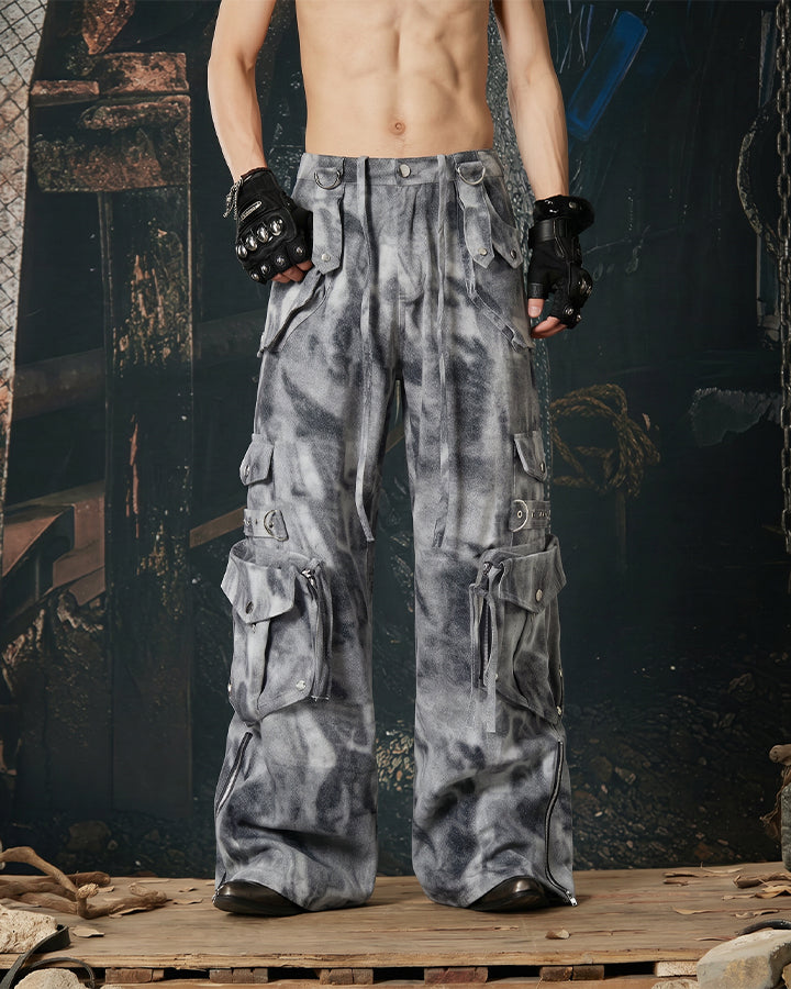 American Light-Asian Style Cargo Jeans