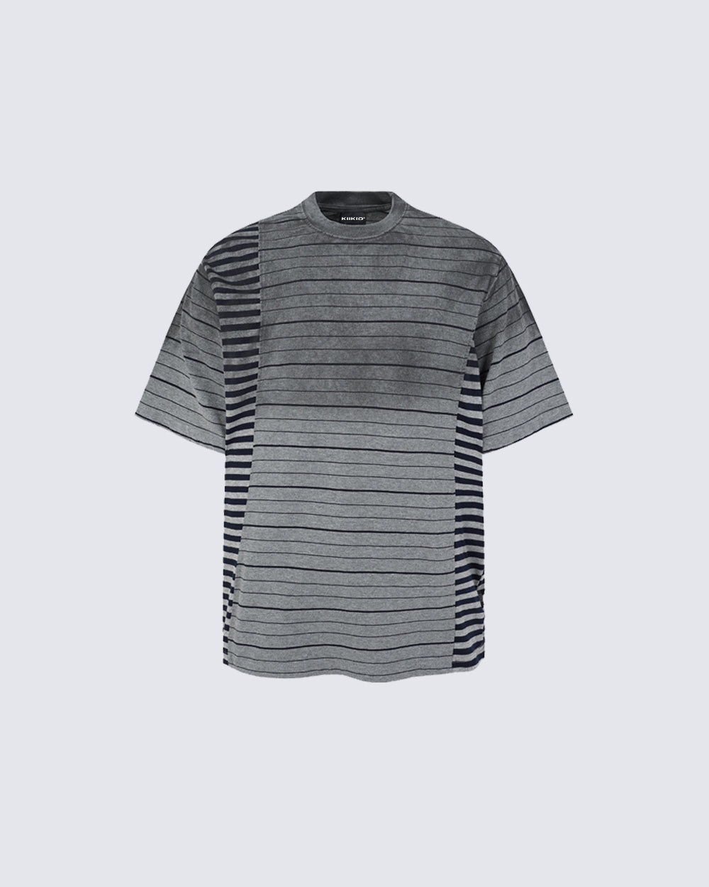Retro Classic Striped Distressed Short-Sleeved T-Shirt