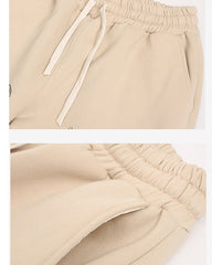 New Winter American Street Style Fleece Sweatpants