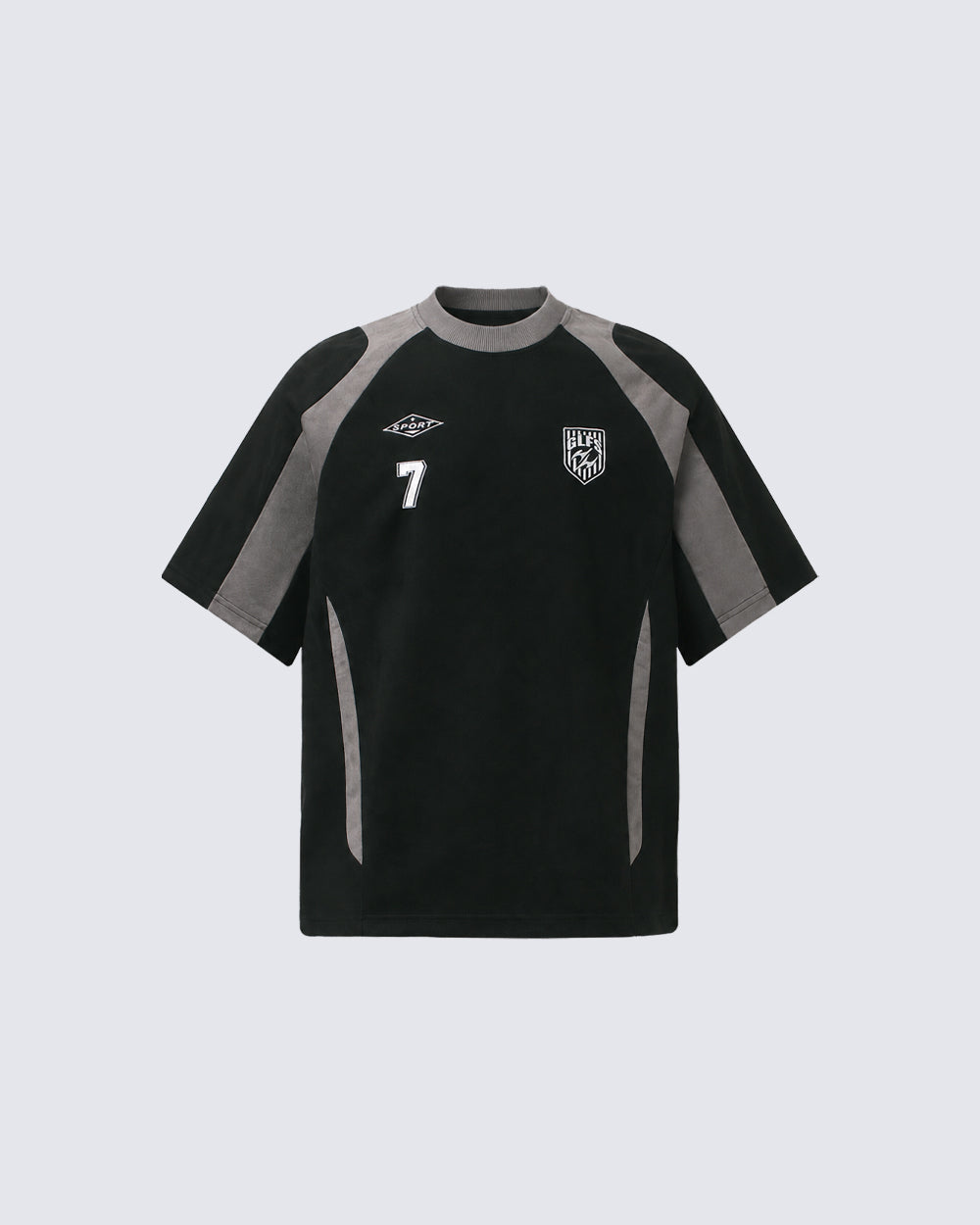 American Streetwear Color-Block Short Sleeve Tee