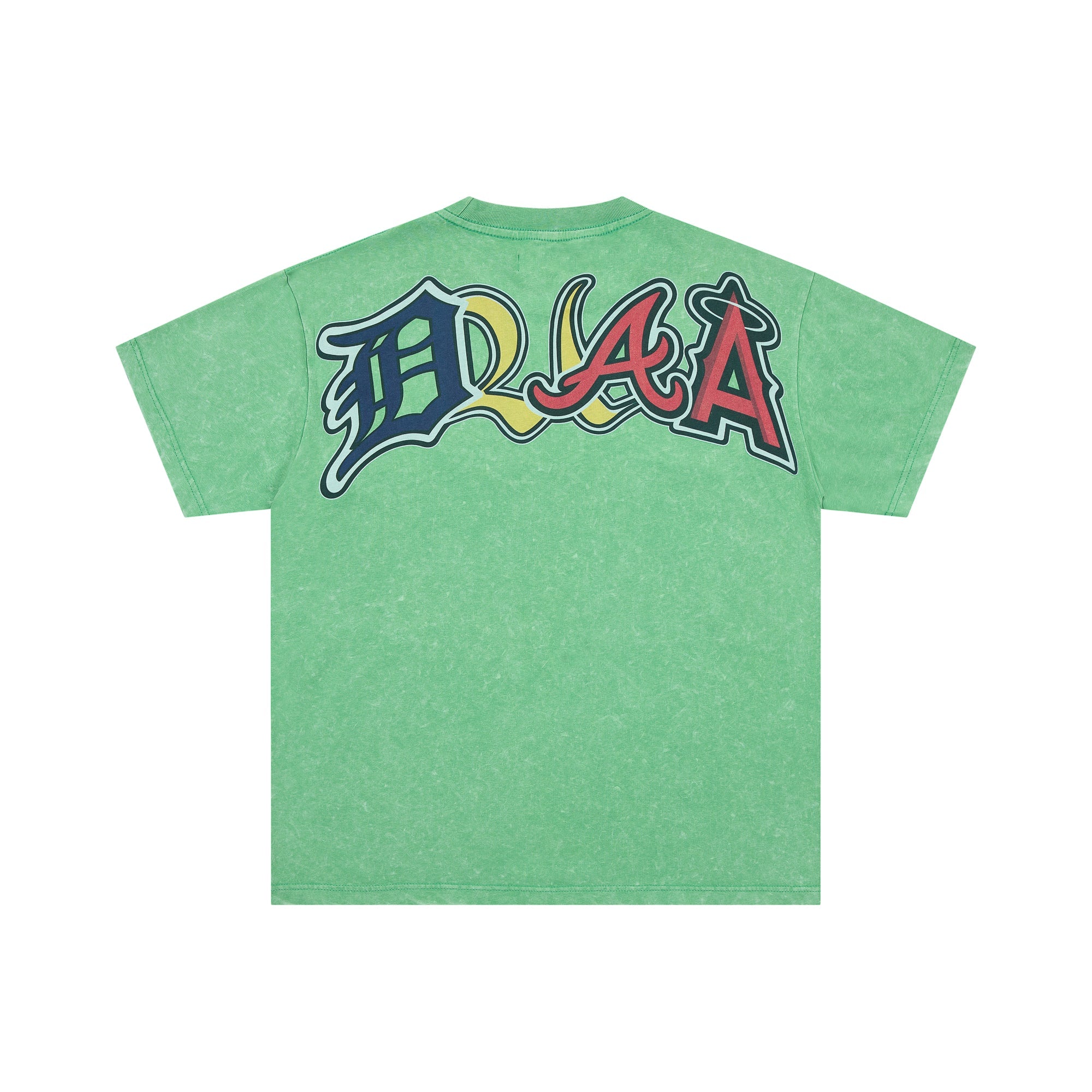 DUAA Tropical Baseball Retro Green Vintage Graphic Tee