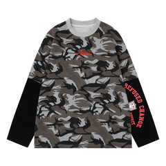 Omirad Layered Camo Long Sleeve Tee