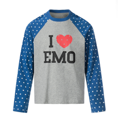 Omirad “I ♥ EMO” Raglan Long Sleeve Tee