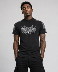 American Tribal Graphic Black Sports Tee