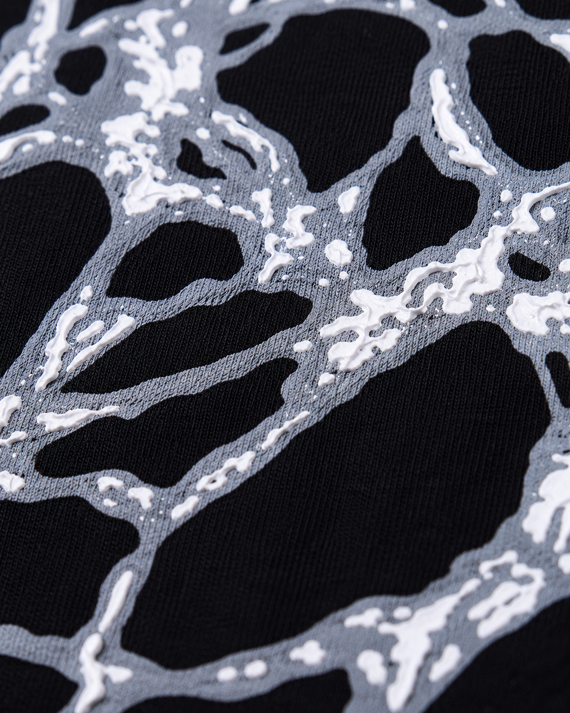 Dark Art Design Spider Web Print Long-Sleeved Top