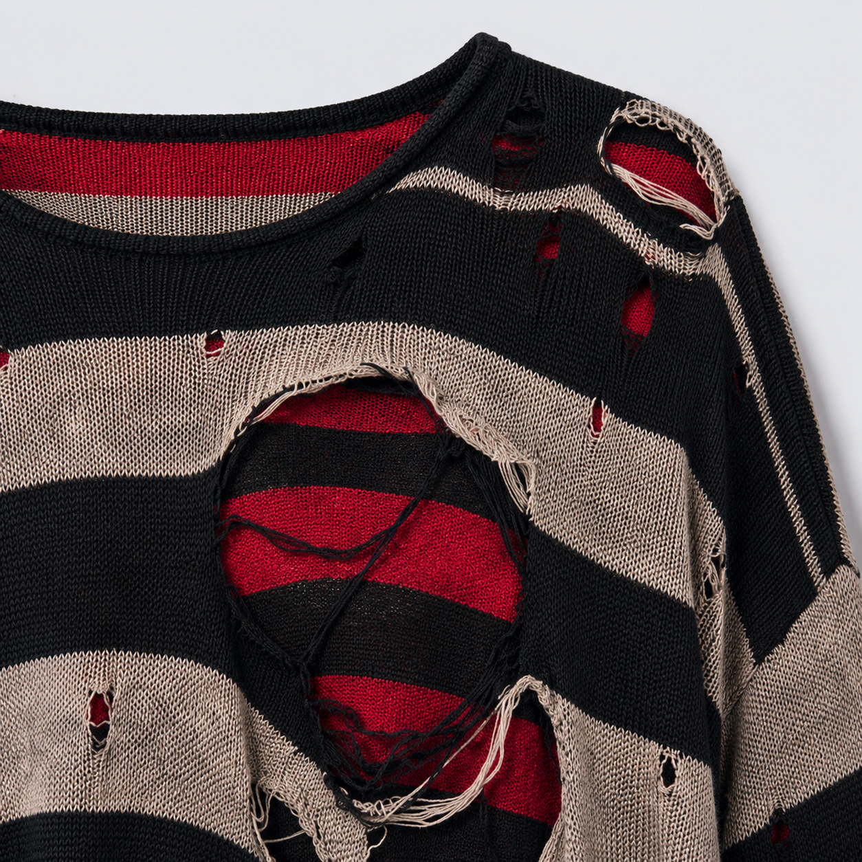American Street Style Striped Long-Sleeved T-Shirt