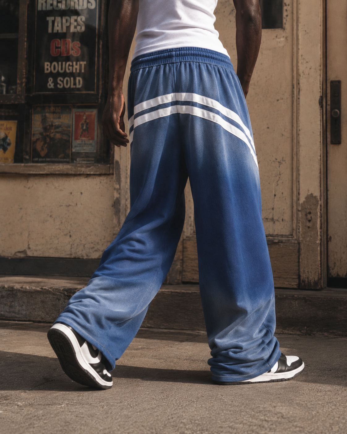Retro Casual Versatile Striped Trousers