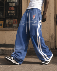 Retro Casual Versatile Striped Trousers