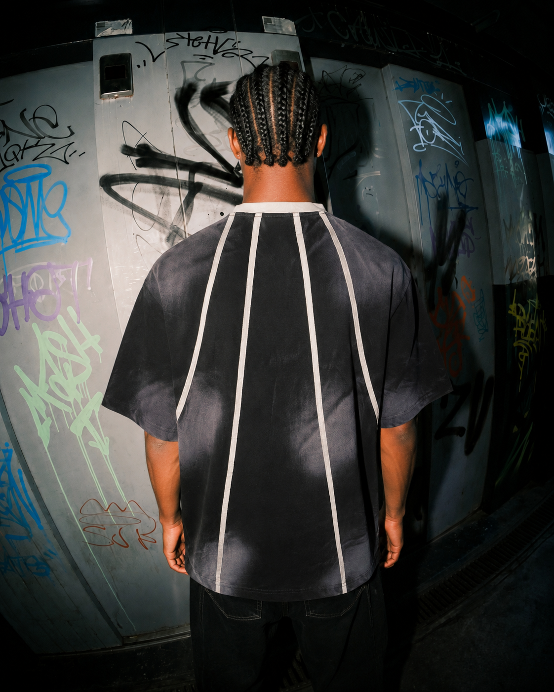 American Vintage Contrast Stitch Graphic Tee