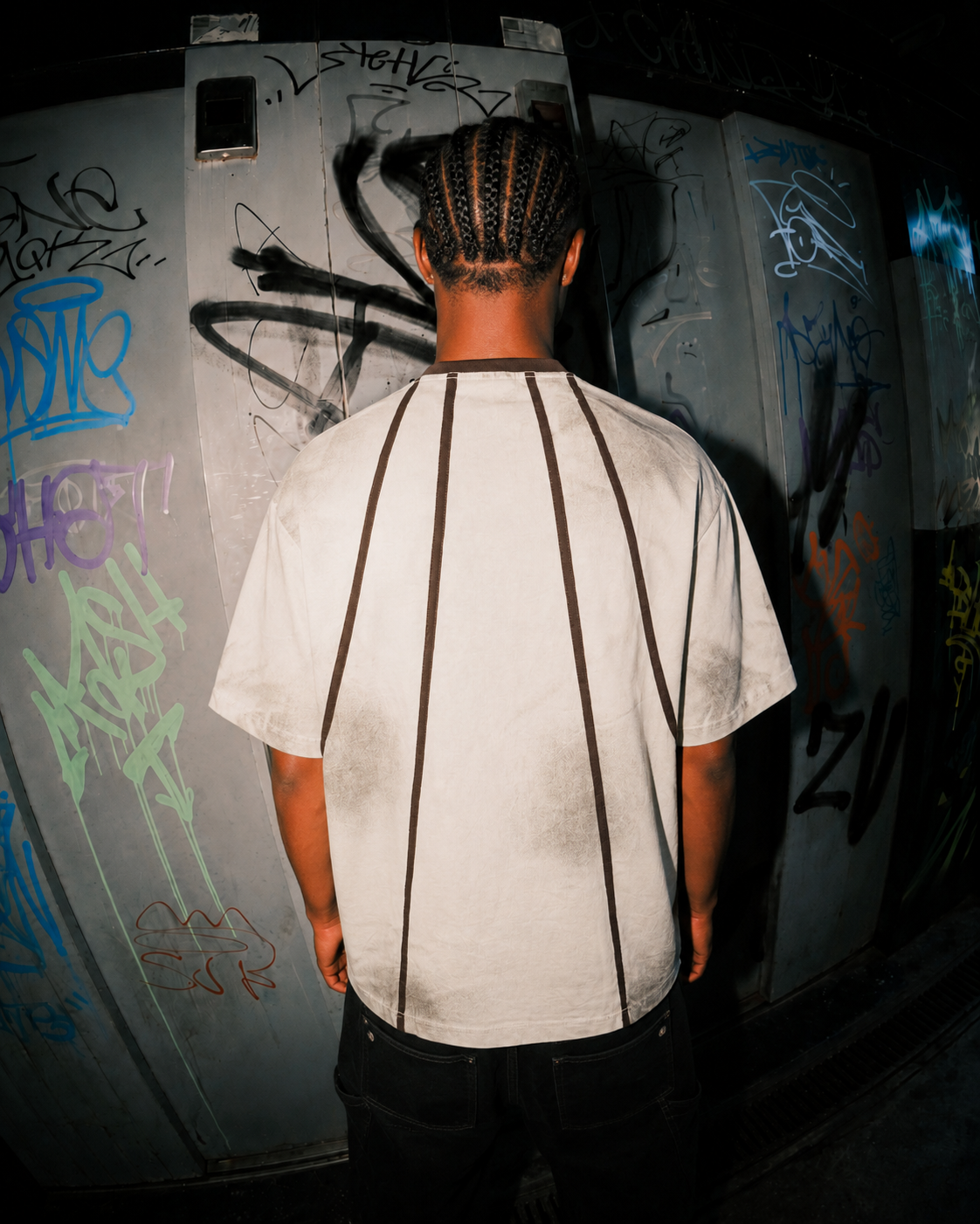 American Vintage Contrast Stitch Graphic Tee