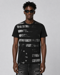 American Vintage Graphic Stripe Tee