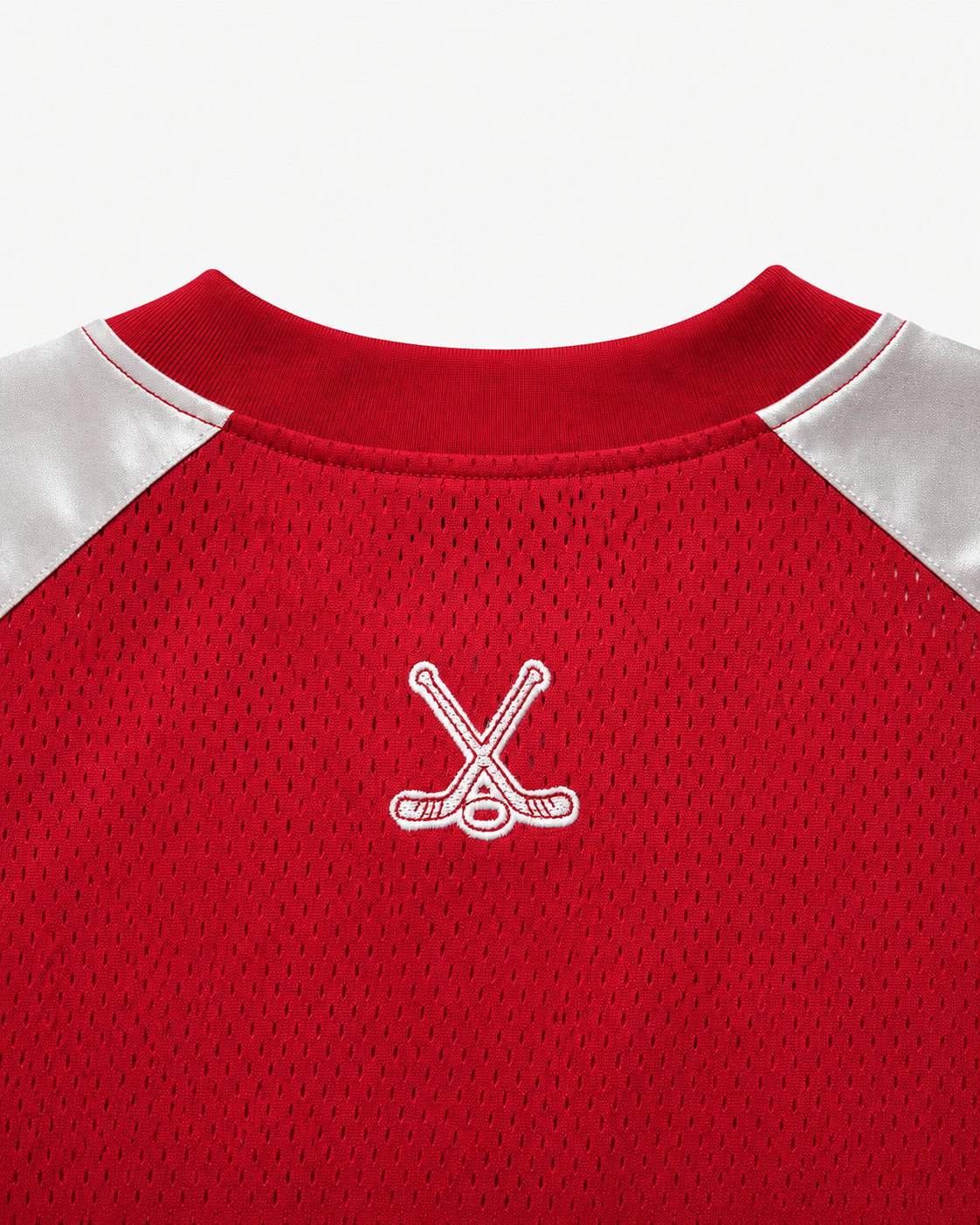 American Retro Trendy Mesh Lace-Up Printed Jersey