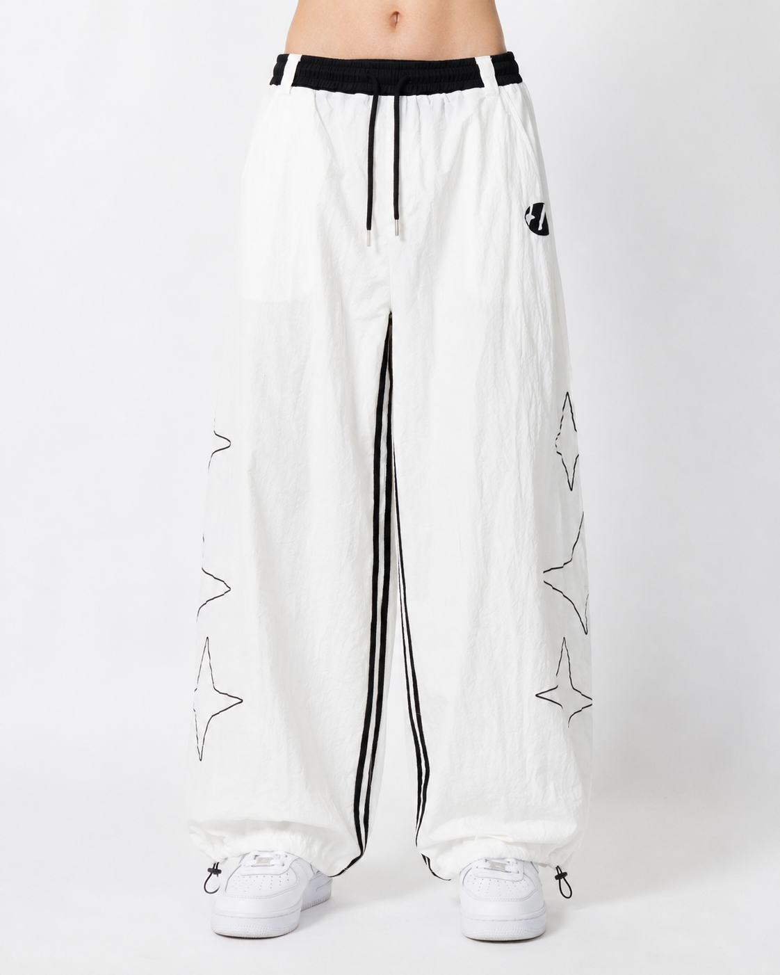 American-Style Minimalist Striped Casual Pants
