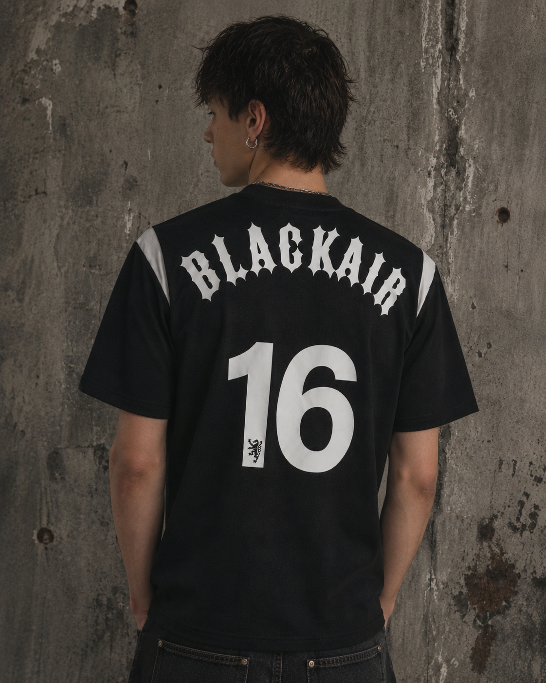 Retro Print Street Patchwork Casual Jersey