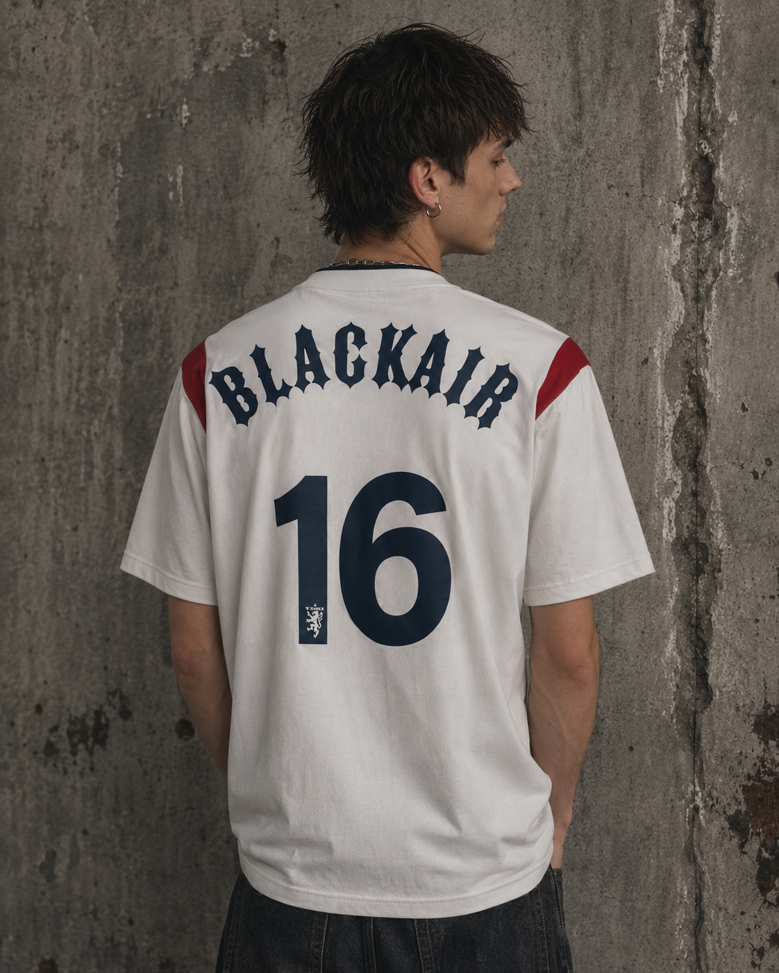 Retro Print Street Patchwork Casual Jersey
