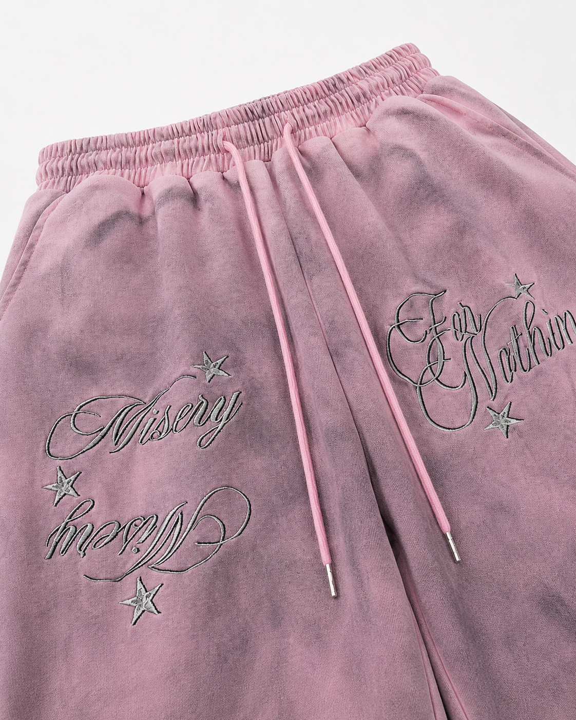 Vintage Washed Tie-Dye Wide-Leg Sweatpants