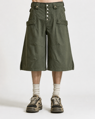 American Retro High-Street Workwear Shorts