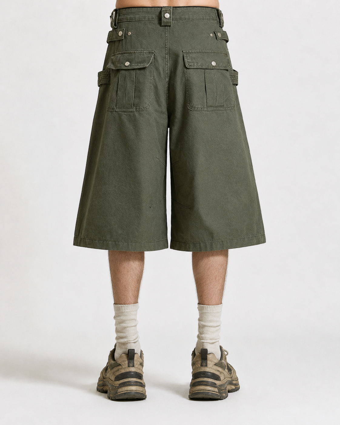 American Retro High-Street Workwear Shorts