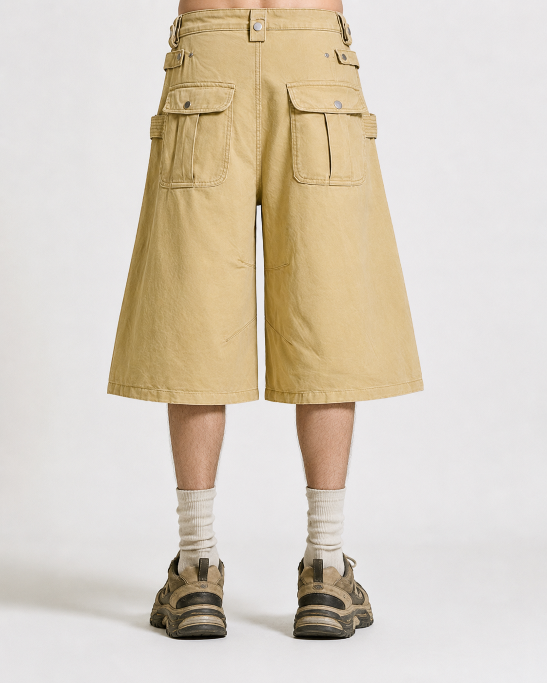 American Retro High-Street Workwear Shorts