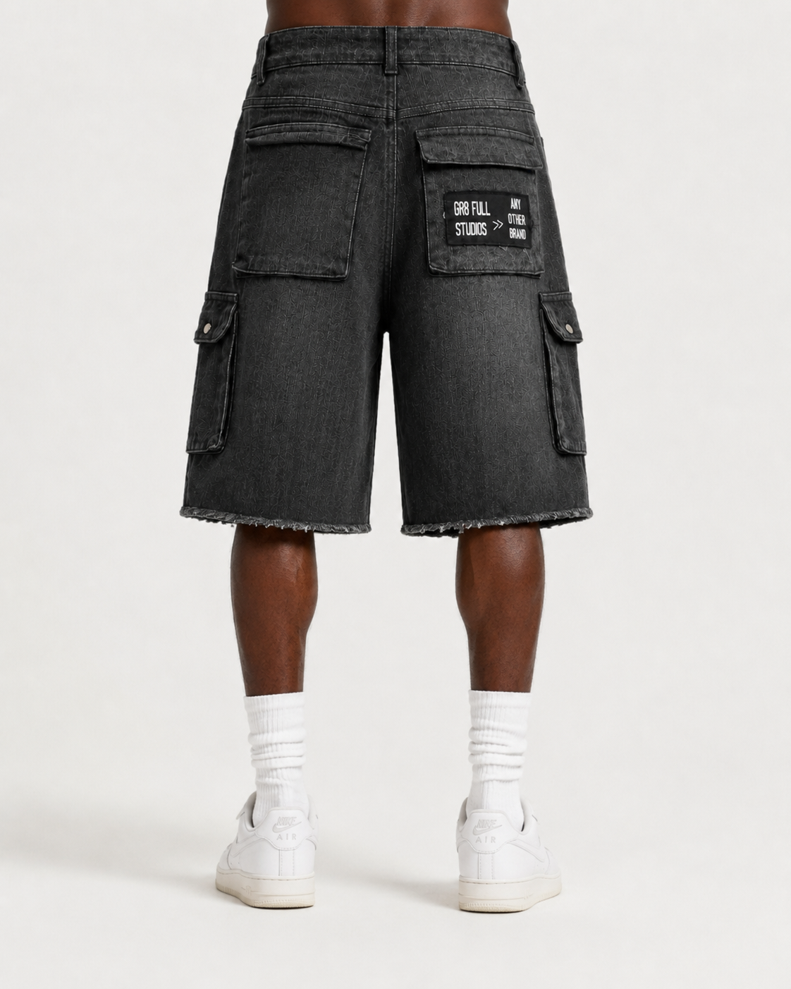 American-Style Distressed Hip-Hop High Street Pocket Shorts