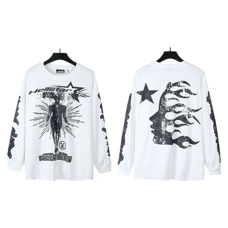 Hellstar Comfort Long Sleeve Tee White