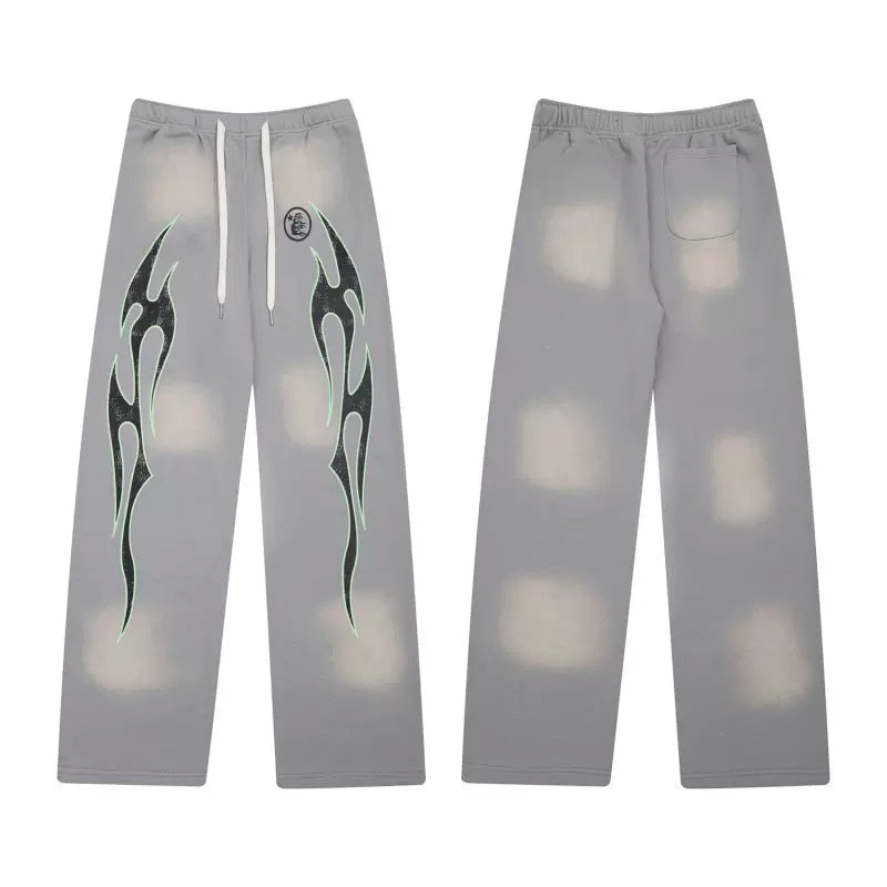 Hellstar Washed Fit Pants grey