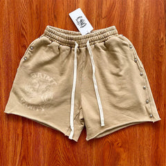 SAINT VANITY ins same style washed water distressed rivet casual sports shorts