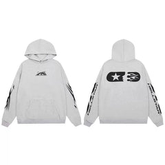 Hellstar Water Washed Loose Hoodie Grey