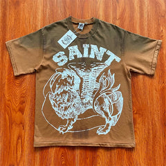 SAINT VANITY Everyday Letter Print Tee
