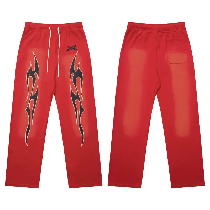 Hellstar Micro Trumpet Long Pants Red