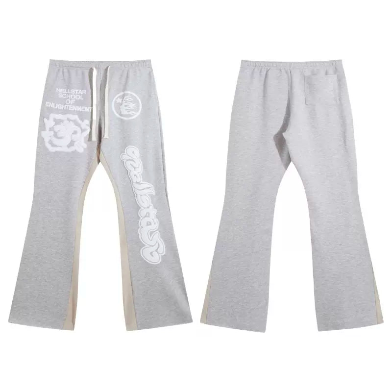 Hellstar Washed Retro Straight Pants Grey