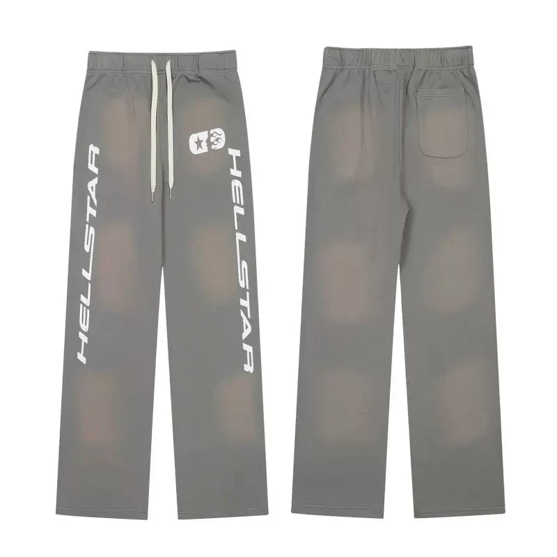 Hellstar Straight Washed Long Pants Grey