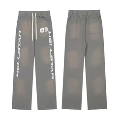 Hellstar Straight Washed Long Pants Grey