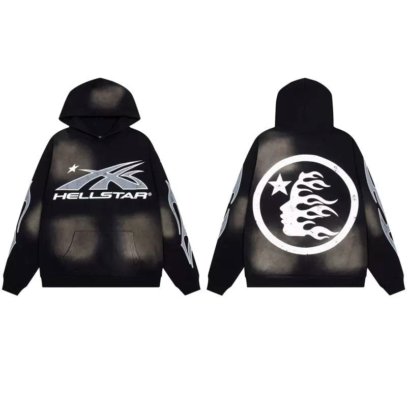 Hellstar American Retro Hoodie Black