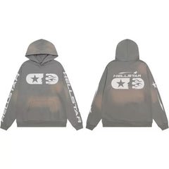 Hellstar Vintage High Street Hoodie Grey