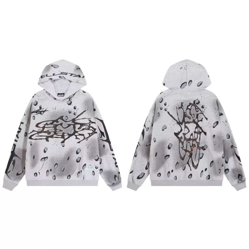 Hellstar Vintage Washed Hoodie Gray
