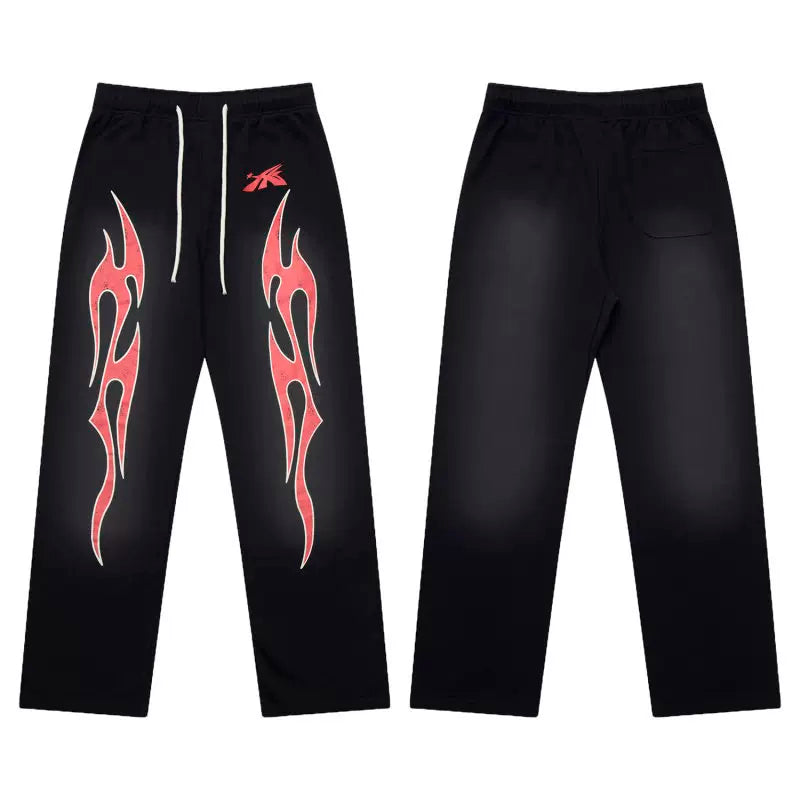 Hellstar Washed Casual Long Pants Black