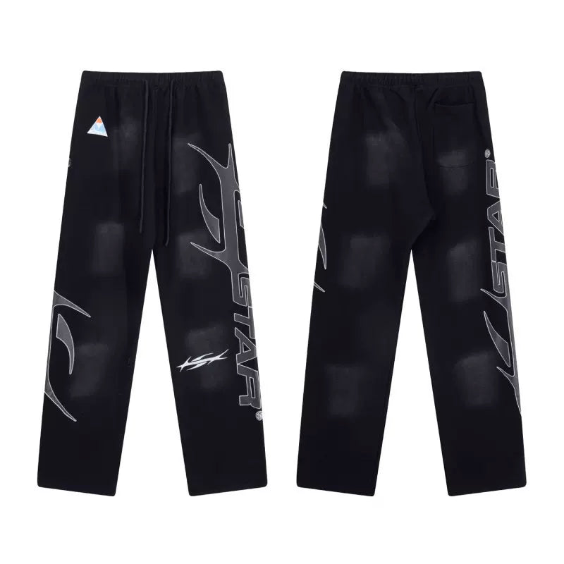 Hellstar Washed Straight Pants Black